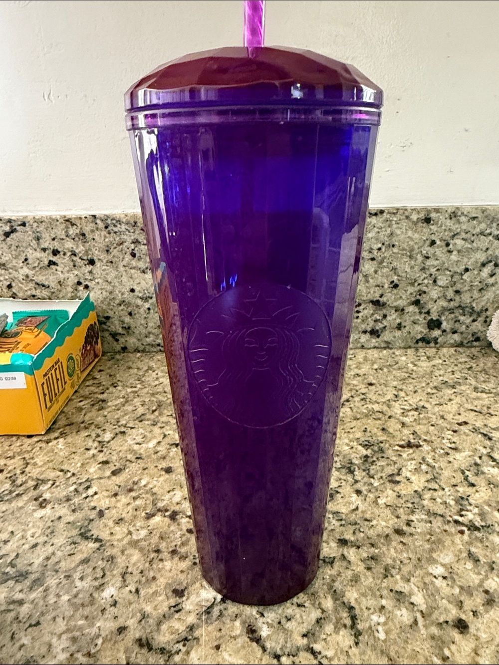 Starbucks Deep Purple Reusable Tumbler with Straw